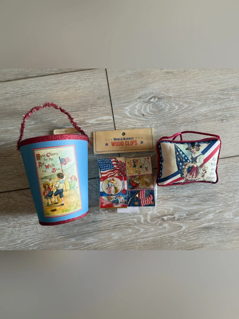 Cost Plus World Market Patriotic Party Set - July 4th, americas 250th, vintage